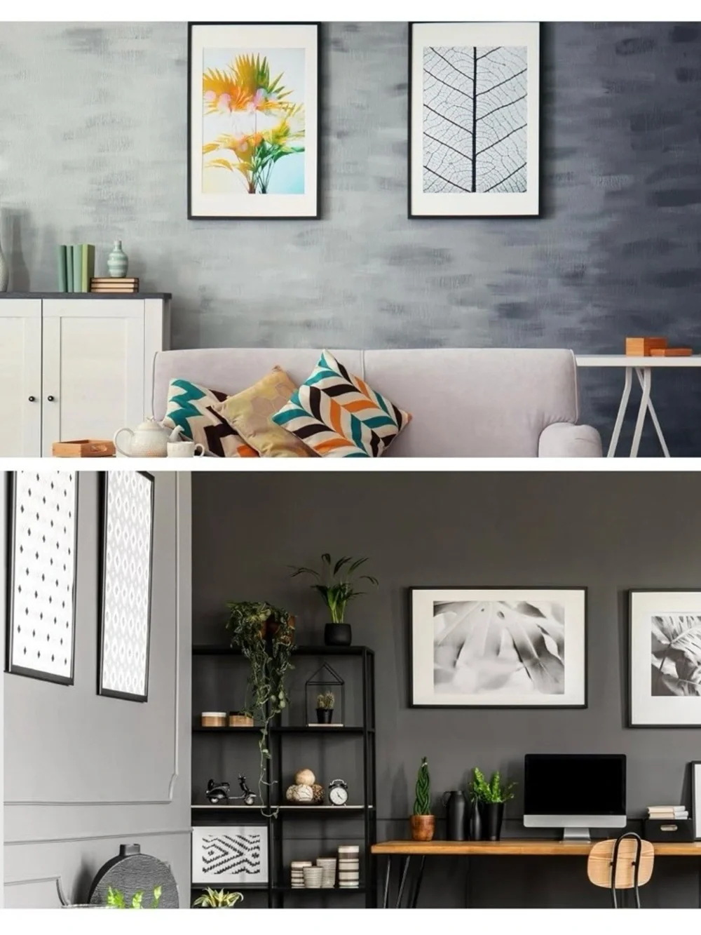 MECCANIXITY 7pcs Gold Self Adhesive Magnetic Poster Frame 11x15, New